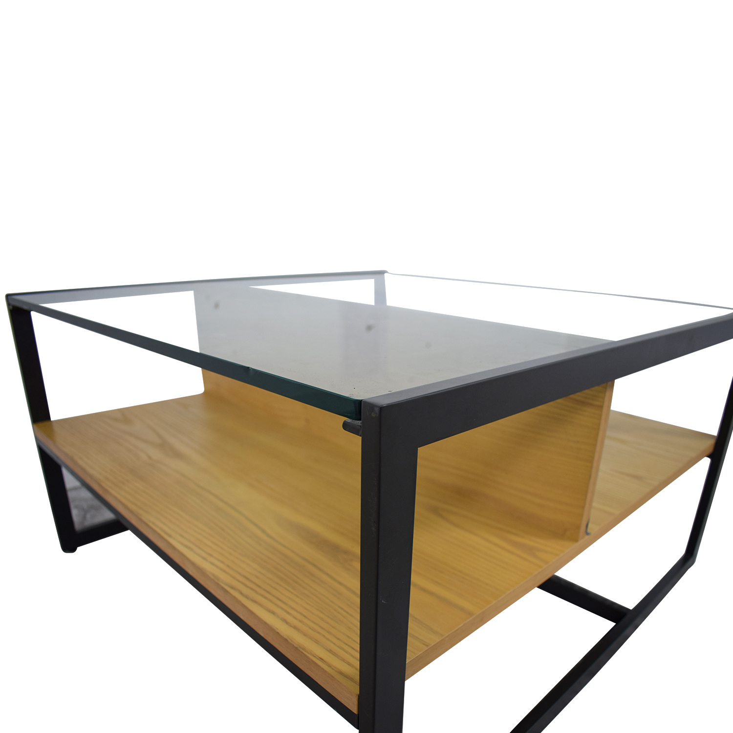 Origami Coffee Table West Elm 85 Off West Elm West Elm Wood And Glass Coffee Table Tables