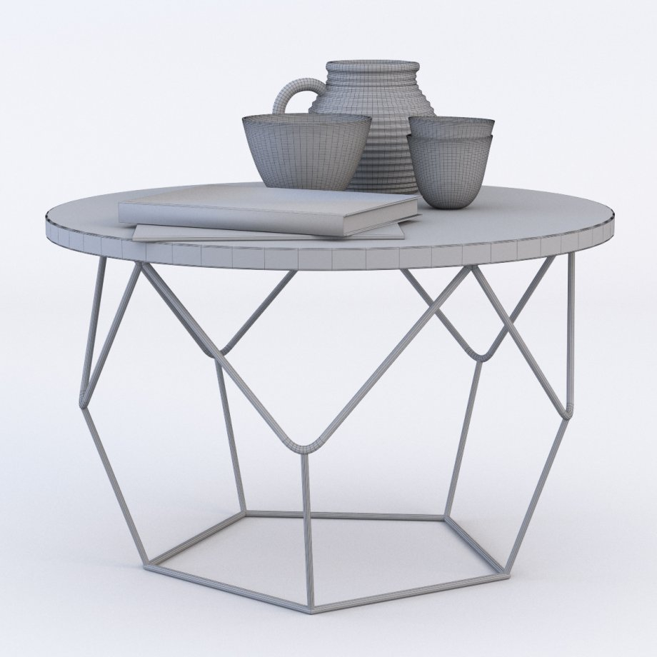 Origami Coffee Table West Elm Origami Coffee Table 3d Model Cgstudio