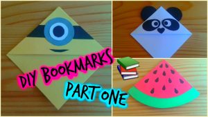 Origami Corner Bookmark Diy Corner Bookmarks Minion Watermelon Bunny Panda Kiwi And Orange