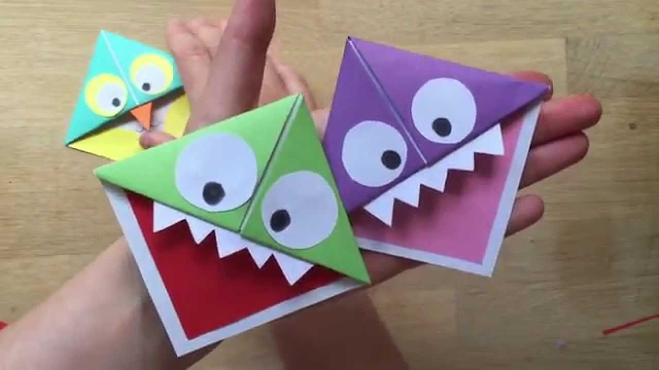 Origami Corner Bookmark How To Make Corner Bookmarks With Paper Examples And Forms