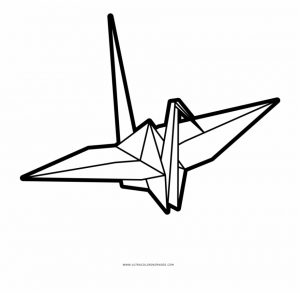 Origami Crane Clipart Origami Crane Coloring Page Origami Crane Png Free Png Images