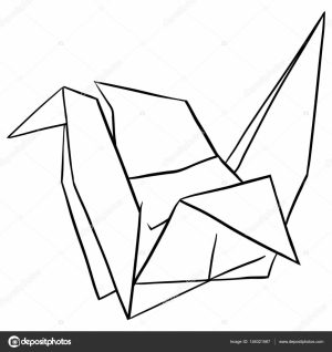 Origami Crane Clipart Origami Crane Drawing Free Download Best Origami Crane Drawing On