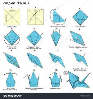 Origami Crane Directions Cranes Easy Crafting