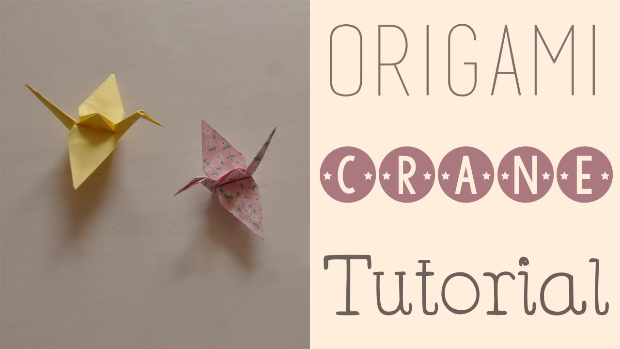 Origami Crane Directions Origami Crane Tutorial
