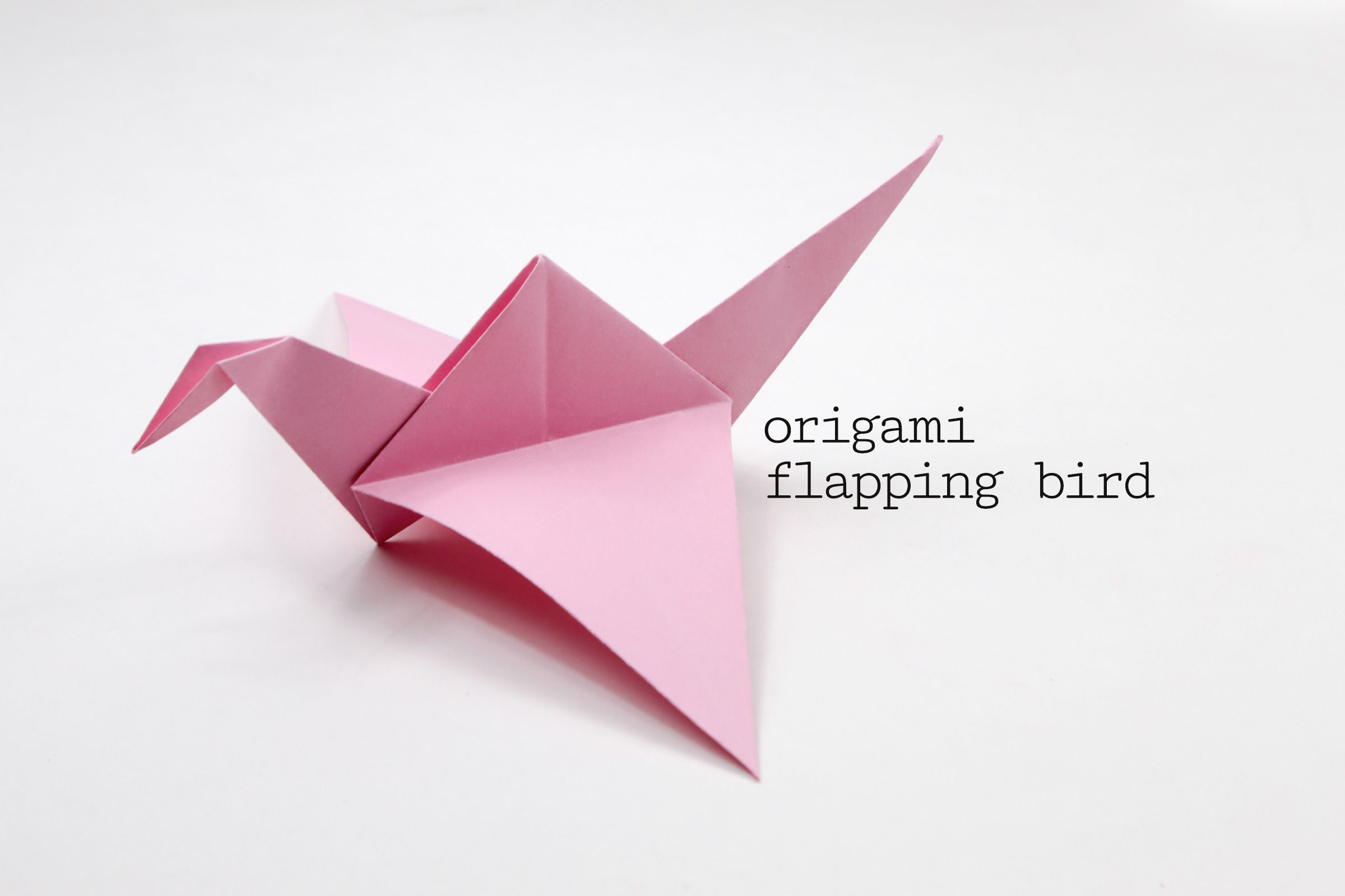 Origami Crane Flapping Origami Flapping Bird Tutorial