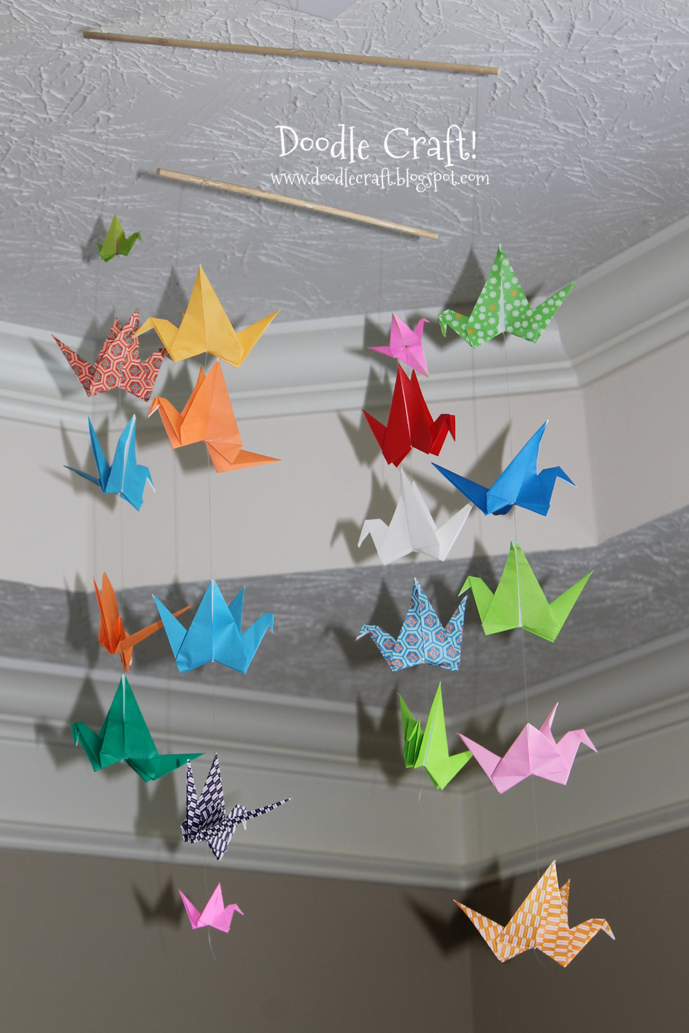 Origami Crane Flapping Origami Flapping Paper Crane Mobile