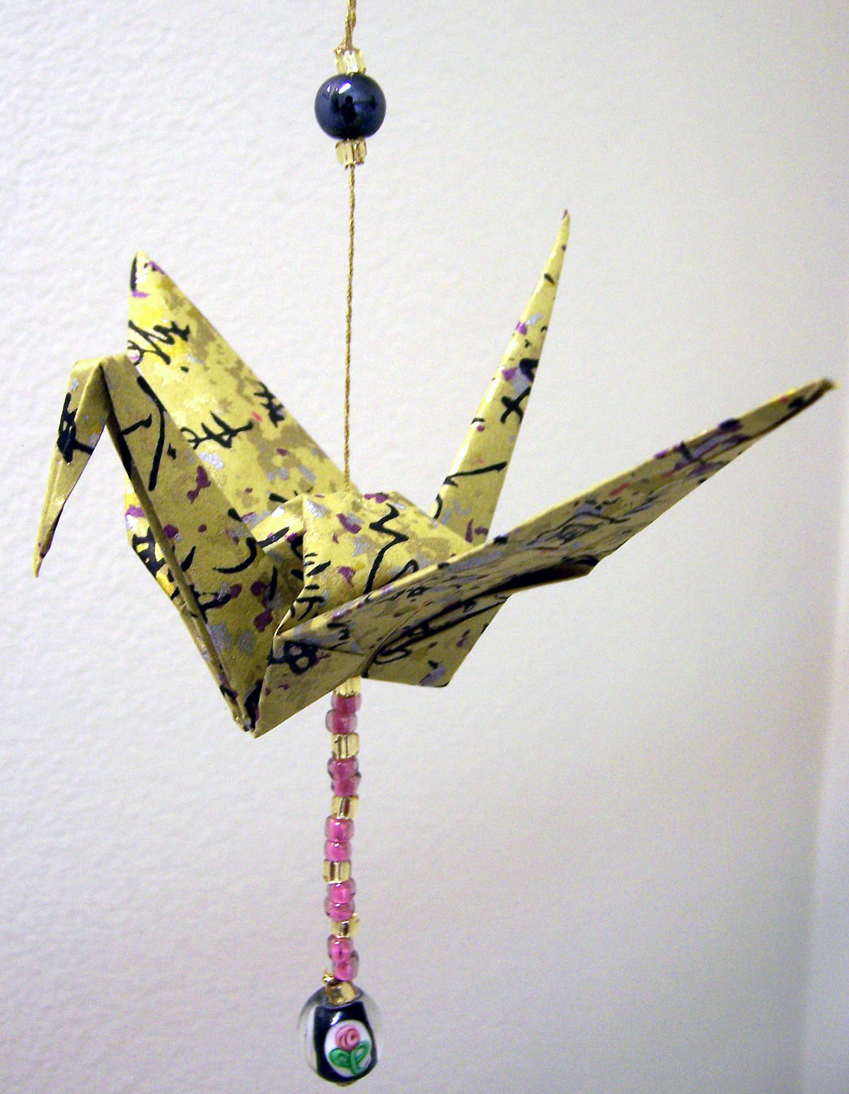 Origami Crane Ornament Christmas Louises Studio Handmade Items