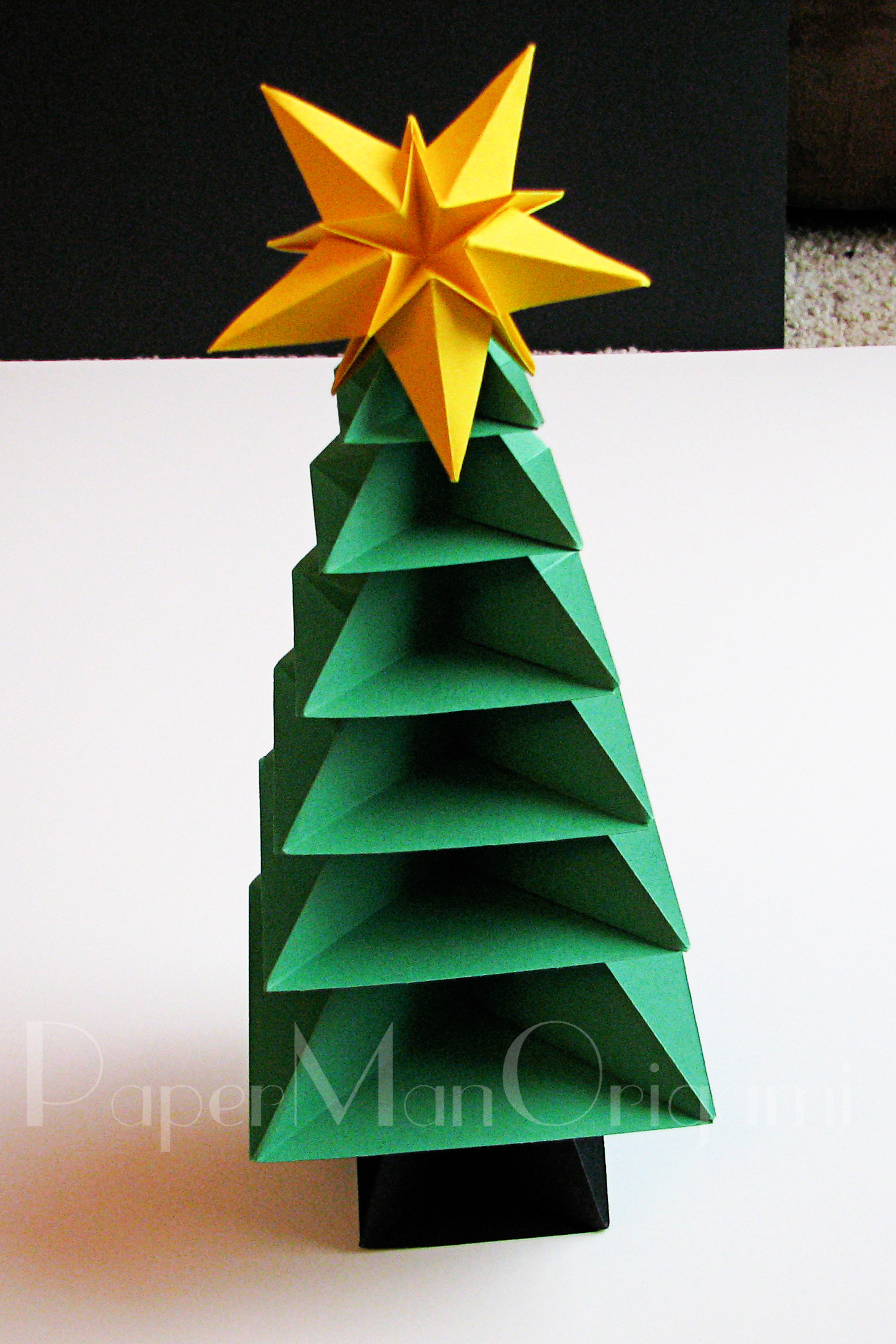 Origami Crane Ornament Christmas Origami Christmas Tree Tutorial