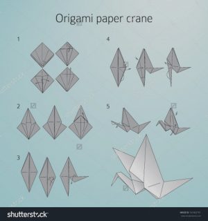 Origami Crane Step By Step Instructions Folding Origami And Craft Collections