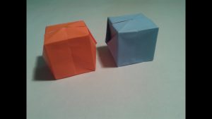 Origami Cube Instructions How To Fold An Origami Cube With Pictures Wikihow