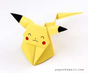 Origami Cube Instructions Origami Pikachu Tutorial Cute Origami Pokemon Paper Kawaii