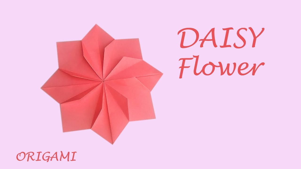 Origami Daisy Instructions Easy Origami Lovely Daisy Flower Fun Diy For Thanks Giving Gift