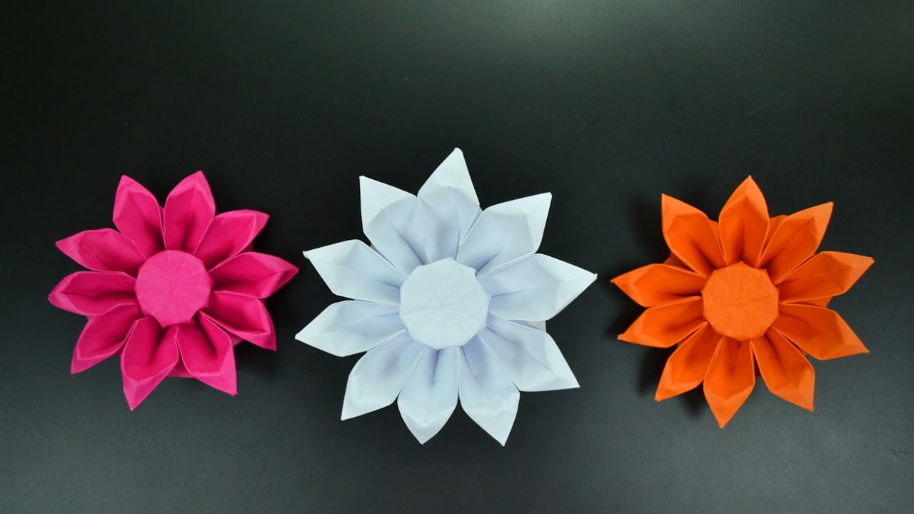Origami Daisy Instructions Origami Gerbera Flower Instructions In English Br