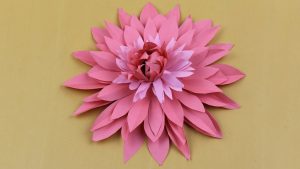 Origami Daisy Instructions Paper Flowers Of Pink Color How To Make Origami Gerbera Daisy Flower