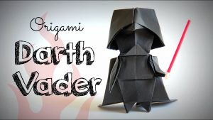 Origami Darth Vader How To Make An Origami Darth Vader Star Wars