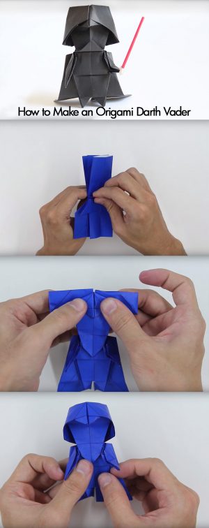 Origami Darth Vader How To Make Darth Vader In Origami Pondly