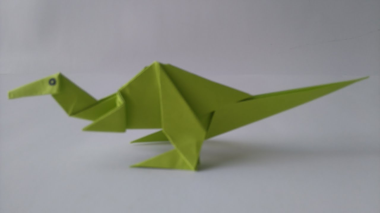 Origami Dinosaur Triceratops Origami Dinosaur How To Make An Origami Dinosaur Easy Origami Tutorial