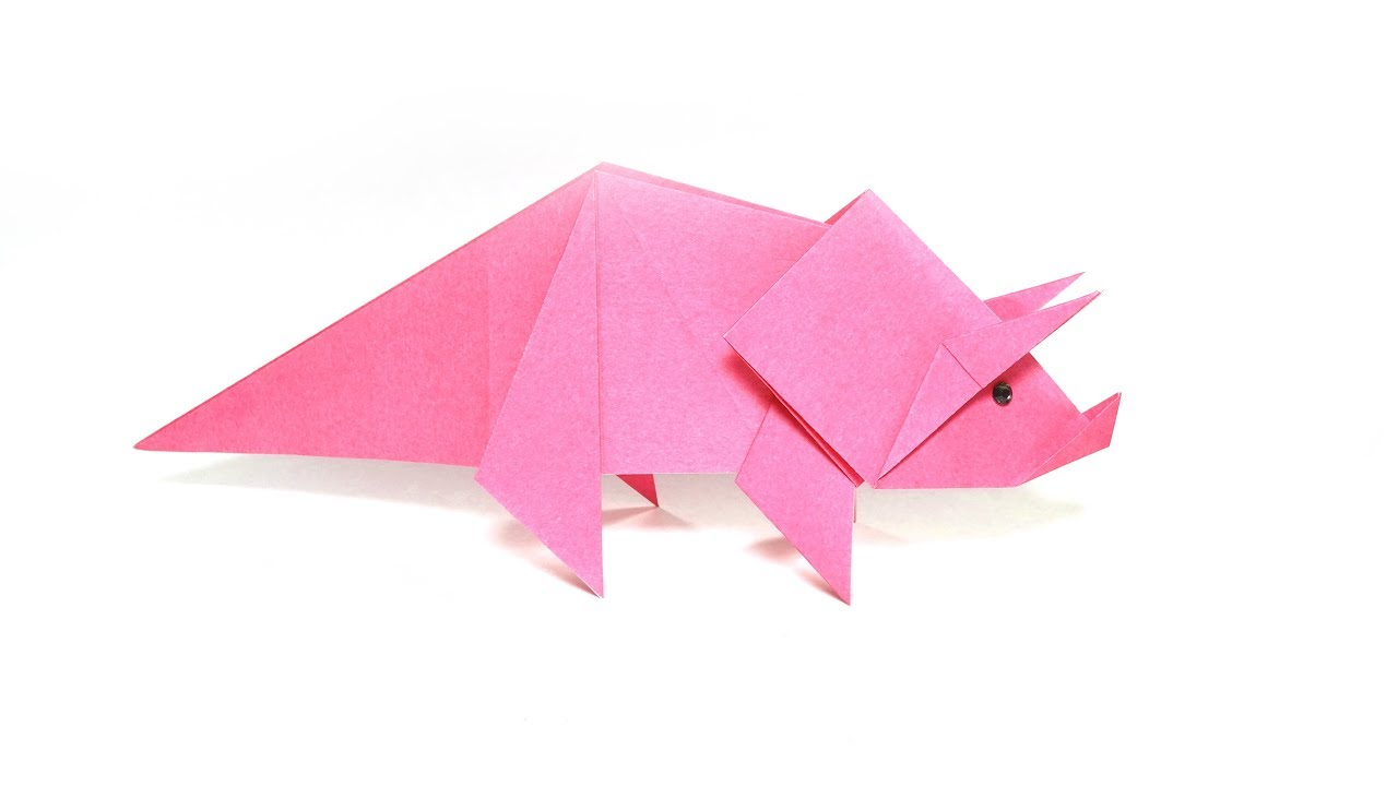 Origami Dinosaur Triceratops Origami Dinosaur Triceratops Easy Paper Crafts 1101