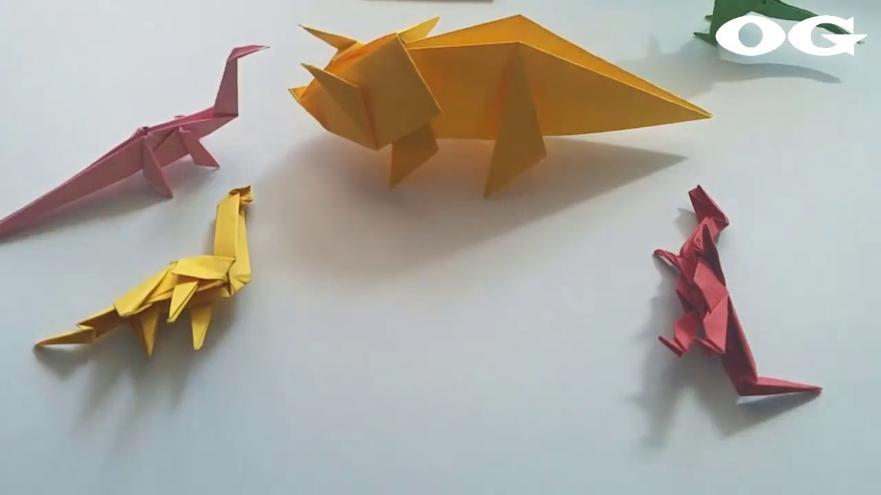 Origami Dinosaur Triceratops Origami Easy Dinosaur Triceratops Easy Origami Tutorial Seri