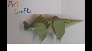 Origami Dinosaur Triceratops Origami How To Fold Dinosaur Triceratops Part 1 Front Body