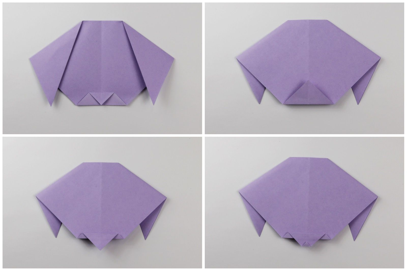 Origami Dog Instructions Advanced Easy Origami Puppy Face Instructions