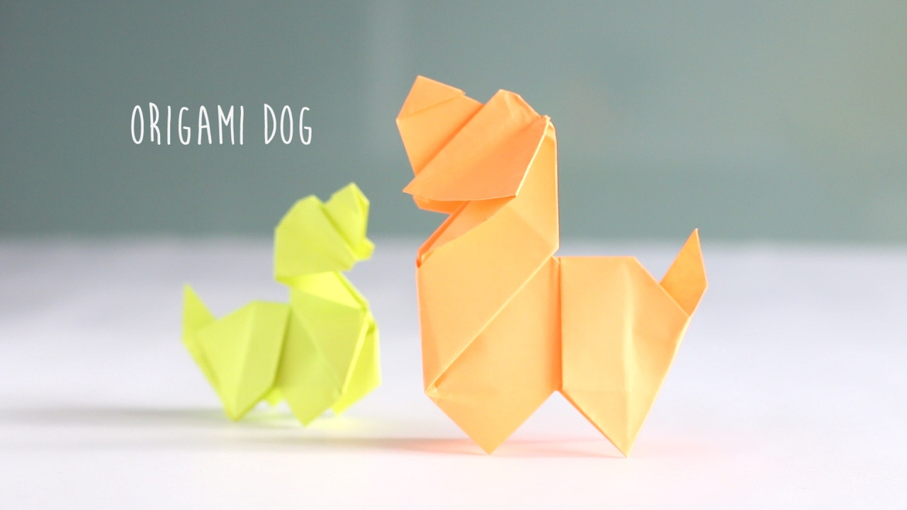 Origami Dog Instructions Diy Origami Dog