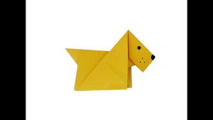 Origami Dog Instructions Easy Origami Dog Tutorial How To Make An Easy Origami Dog