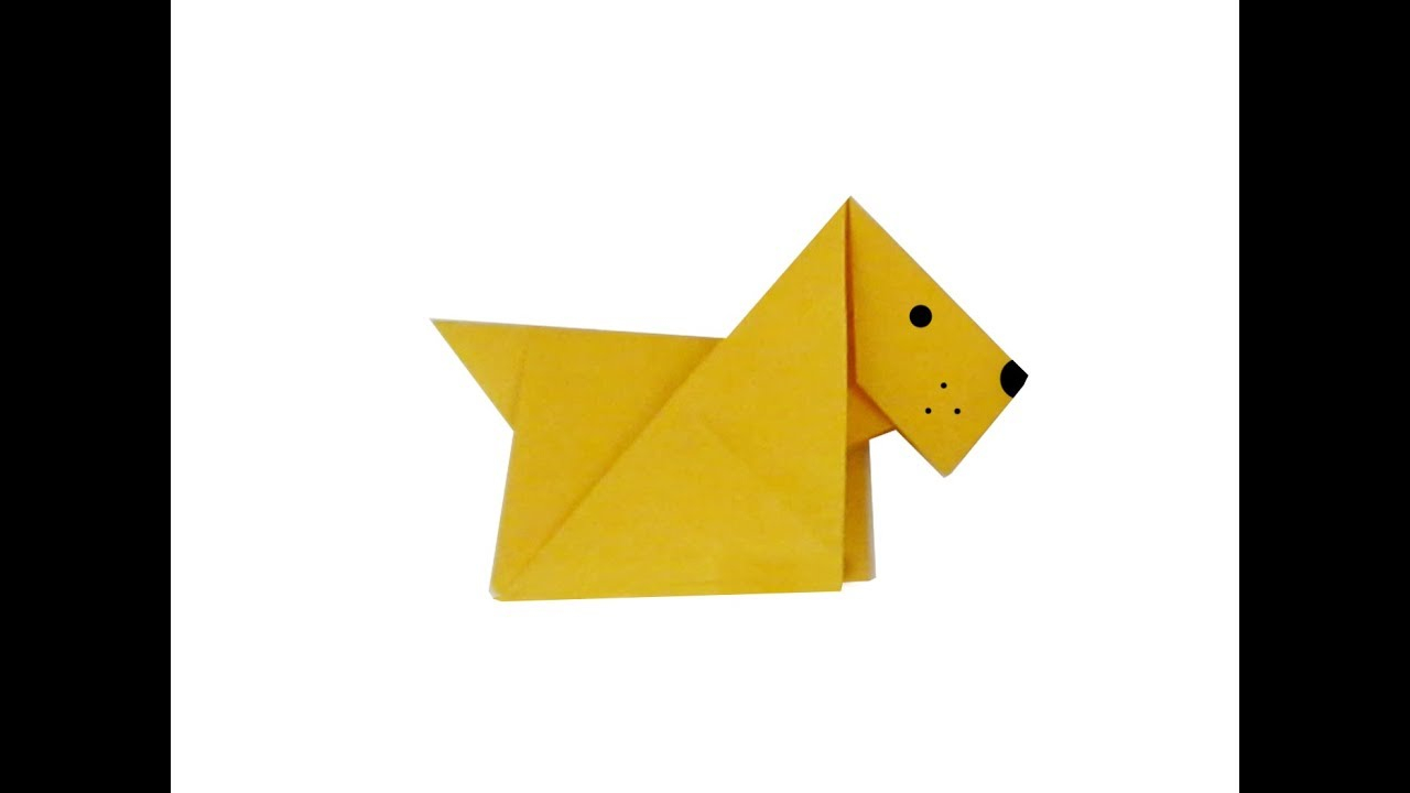 Origami Dog Instructions Easy Origami Dog Tutorial How To Make An Easy Origami Dog