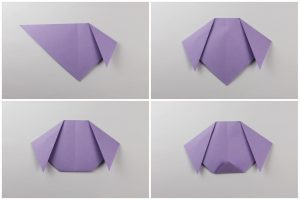 Origami Dog Instructions Easy Origami Puppy Face Instructions