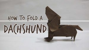 Origami Dog Instructions How To Fold An Origami Dog Dachshund Fuchimoto Muneji