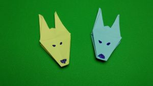 Origami Dog Instructions Origami Dog Head Making Instructionspaper Doberman