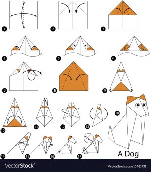 Origami Dog Instructions Step Instructions How To Make Origami A Dog