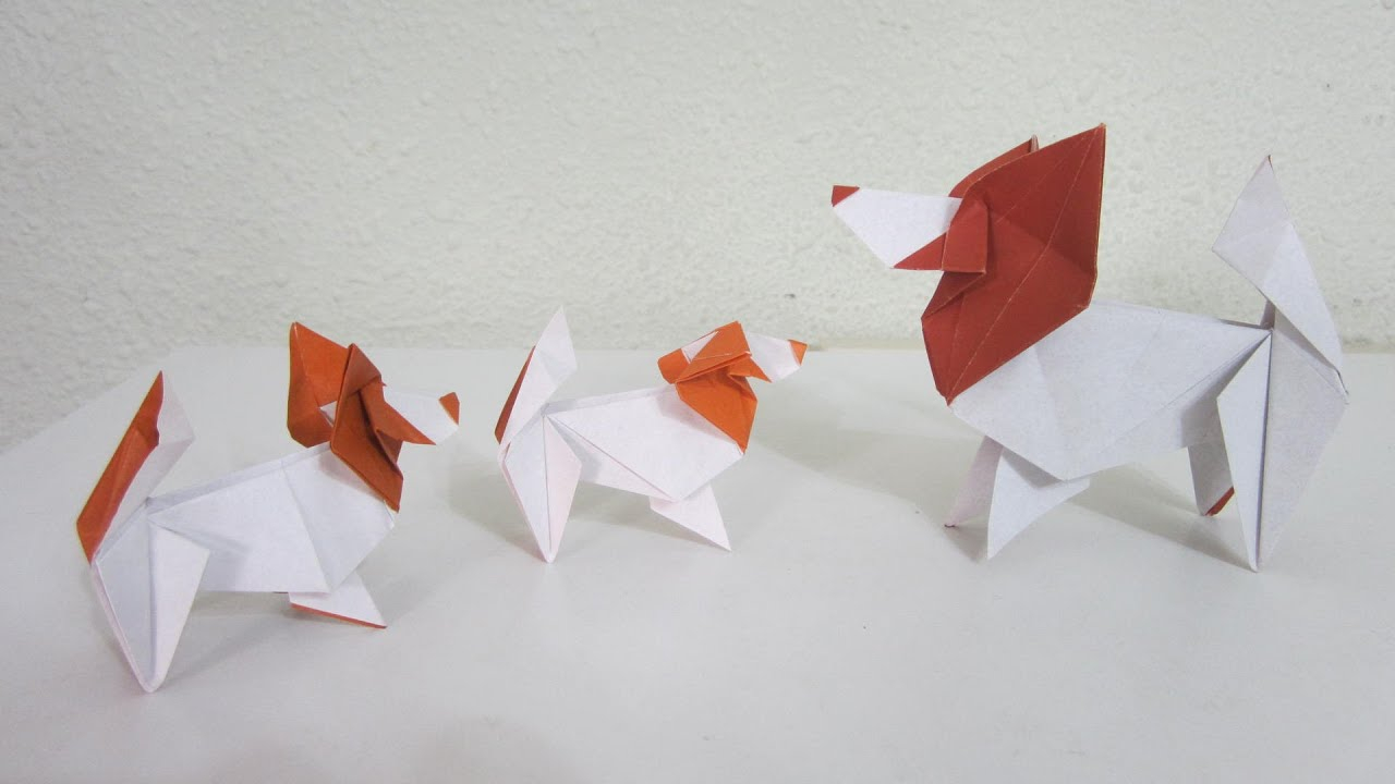 Origami Dog Instructions Tutorial How To Make Origami Dog The Papillon Creator Jun Maekawa