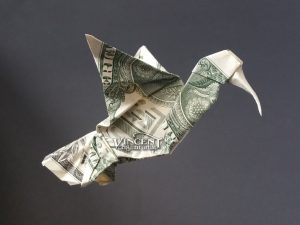 Origami Dollar Bill Hummingbird Money Origami Dollar Bill Animal Bird Cash Sculptors Bank Note Handmade