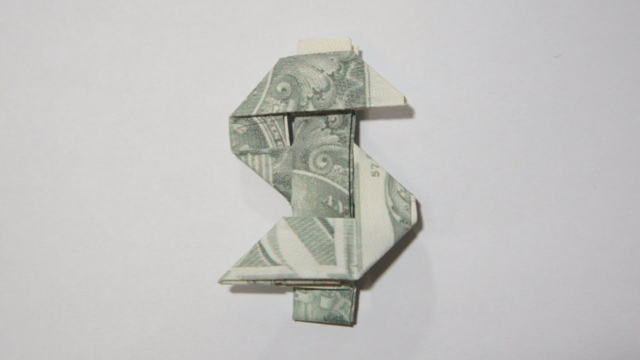 Origami Dollar Bill Origami Dollar Sign Andrew Anselmo