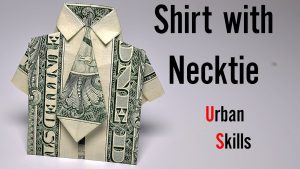 Origami Dollar Bill Shirt With Tie Dollar Origami Shirt With Tie Instructions Azrbaycan Dillr