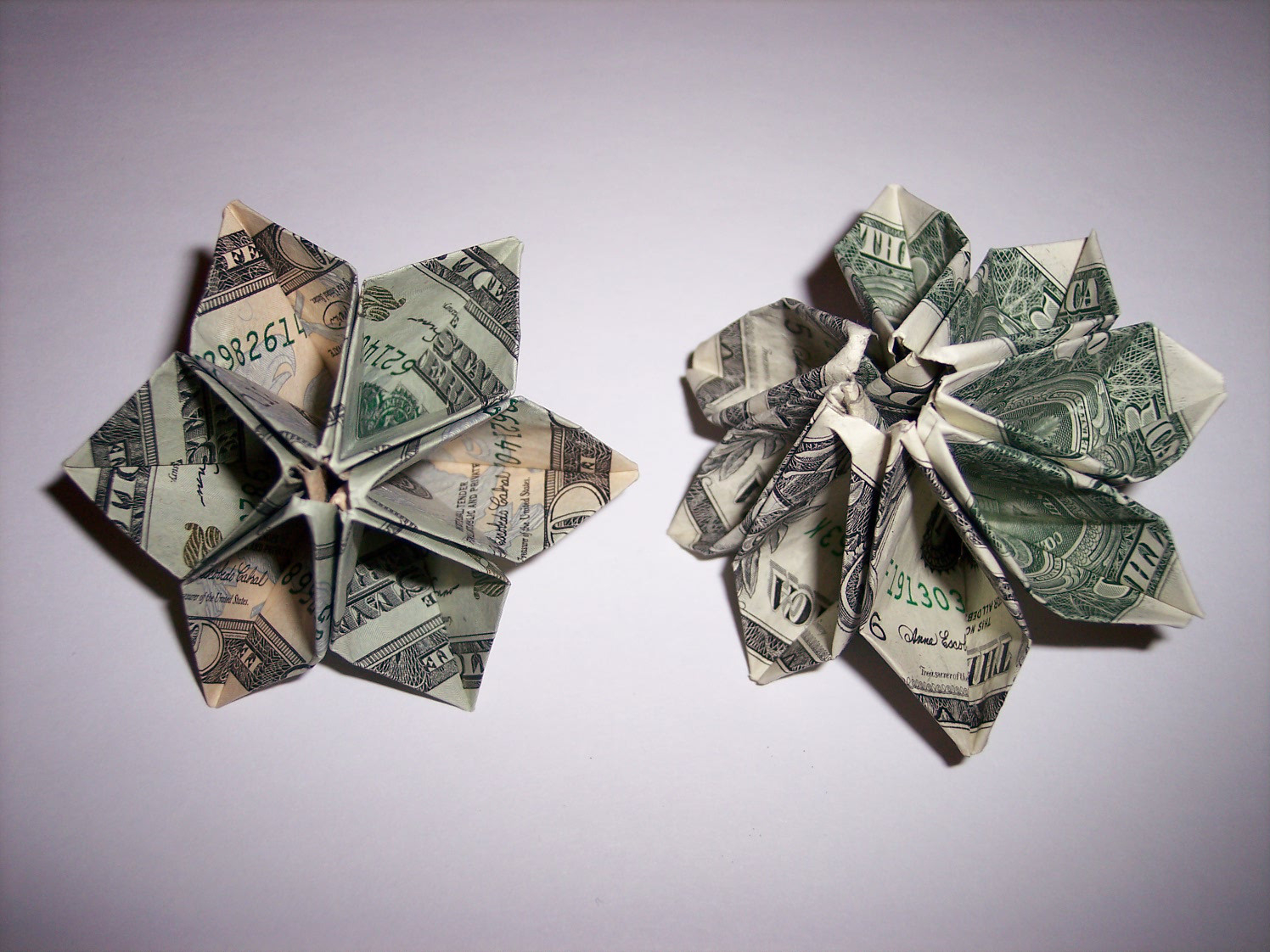 Origami Dollar Flower Origami Dollar Bill Flower Embroidery Origami Easy Dollar Bill