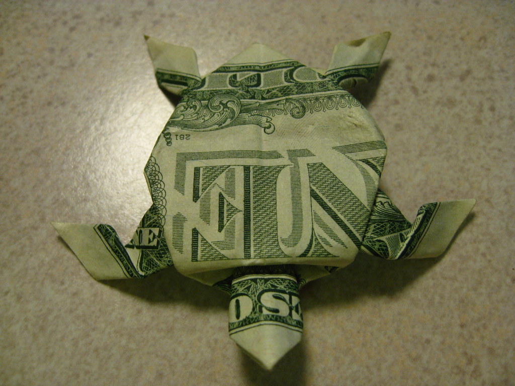 Origami Dollar Turtle Img4558 2 Sea Turtle Turtle 2 Conversion Designer Flickr