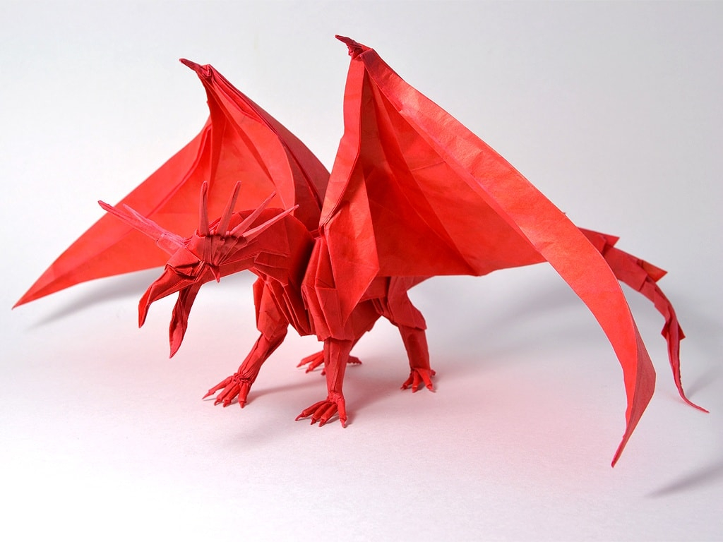 Origami Dragon Head Get Fired Up For These Incredible Origami Dragons