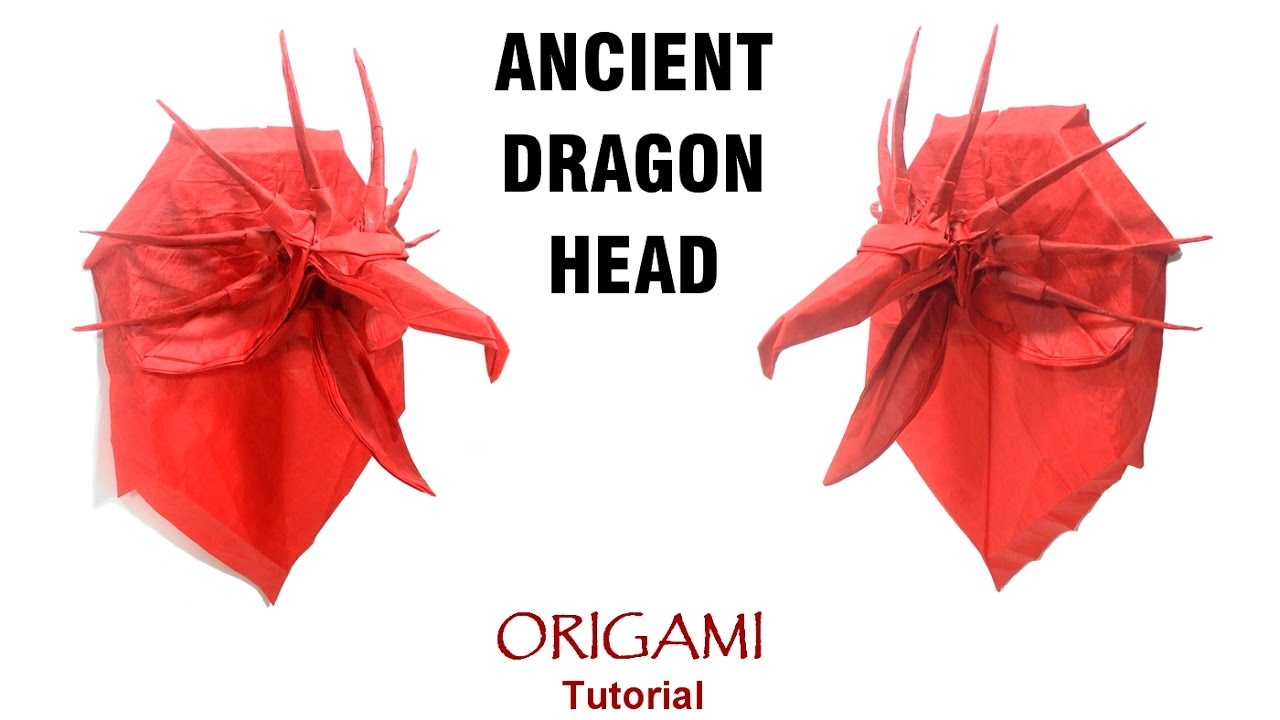 Origami Dragon Head Origami Ancient Dragon Head Tutorial Satoshi Kamiya And Mi Chen Alter Drache