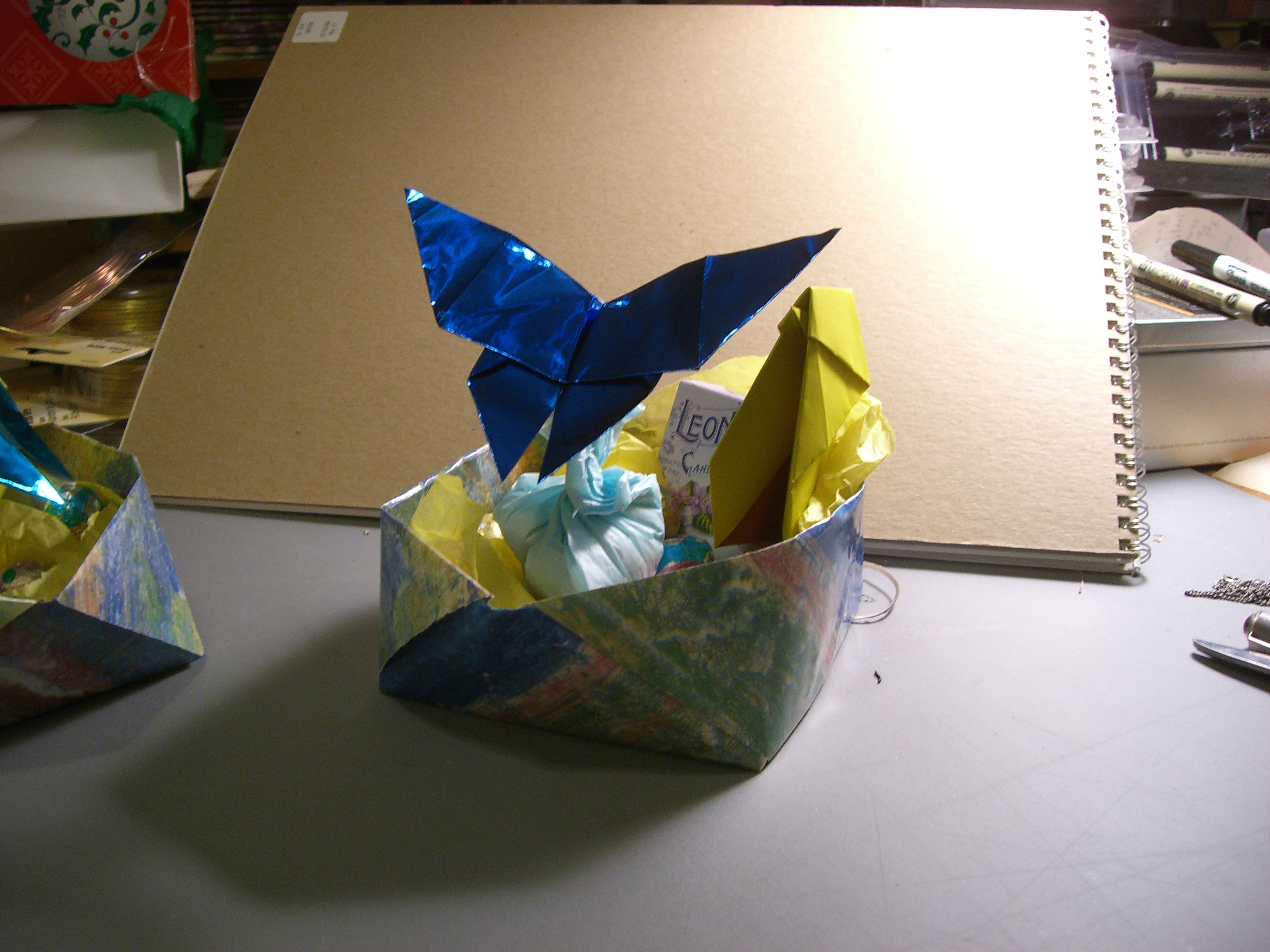 Origami Easter Basket Easter Basket The Feather Forge