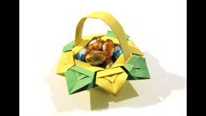 Origami Easter Basket Easter Origami Basket Very Easy Origami How To Make An Origami Basket