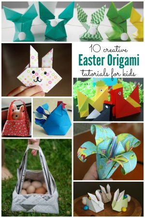 Origami Easter Basket Easter Origami For Kids Housing A Forest