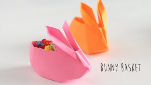 Origami Easter Basket Origami Bunny Basket