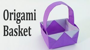 Origami Easter Basket Origami Easter Basket Tutorial Traditional