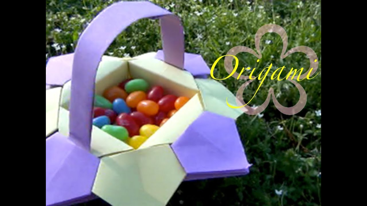 Origami Easter Basket Origami Meiiris Easter Origami Basket Tutorial