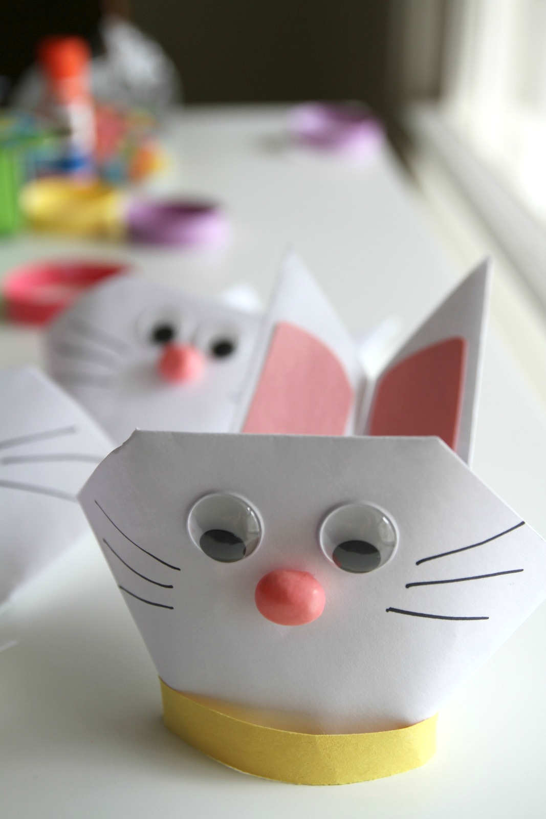 Origami Easter Basket The Best Easter Basket Origami Bunny Craft Catch My Party