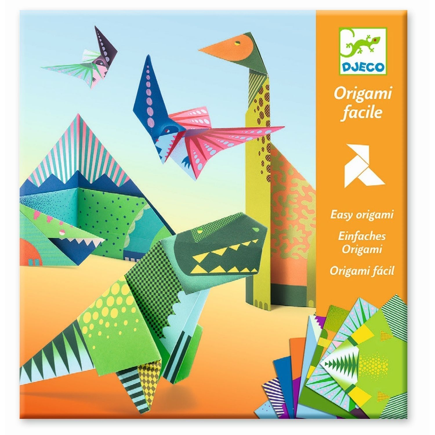 Origami Easy Dinosaur Djeco Origami Papers Dinosaurs