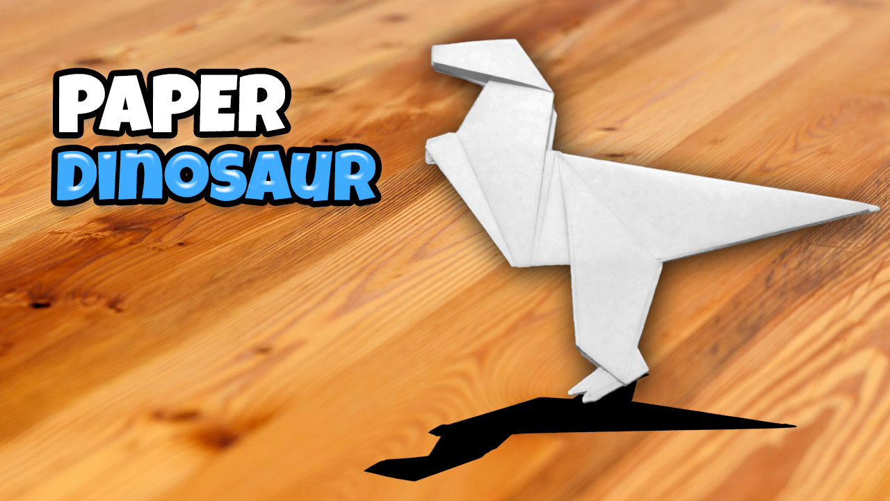 Origami Easy Dinosaur F2book Origami Dinosaur How To Make An Easy Paper Folding Video 169