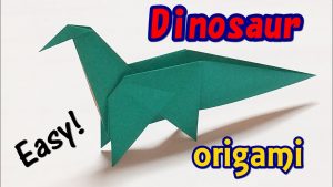 Origami Easy Dinosaur How To Make An Easy Origami Dinosaur Paper Dinosaur Easy But Cool For Kids Origami For Boys